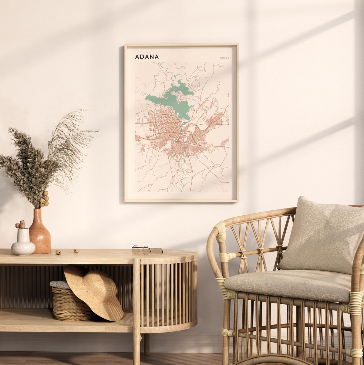 adana, turkey map poster - image 3