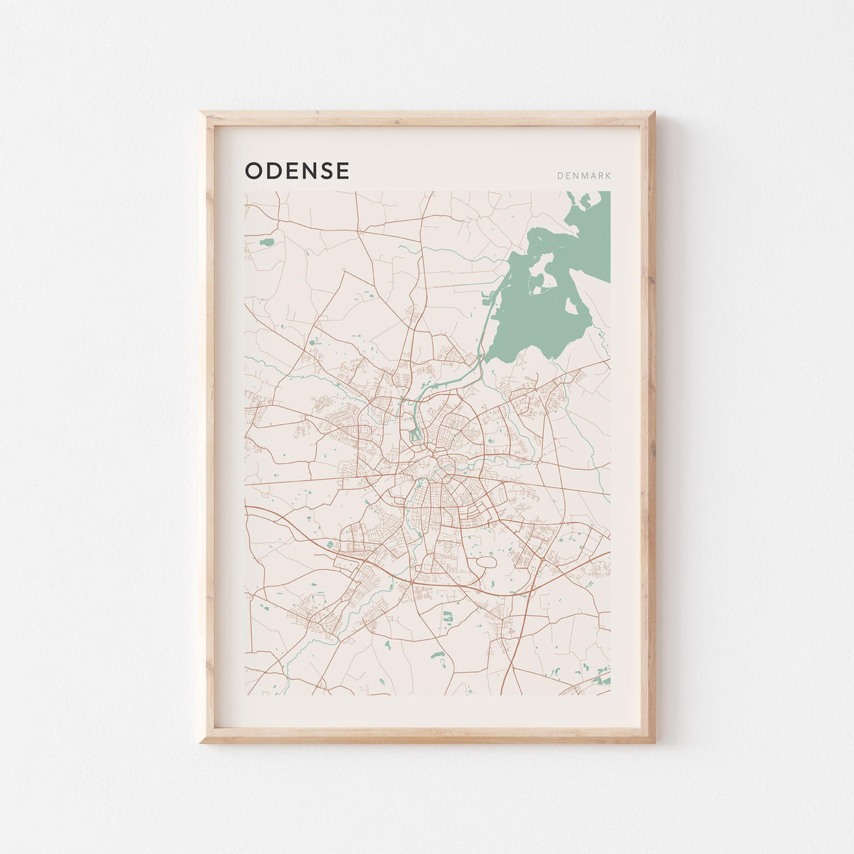 odense denmark map poster - image 1