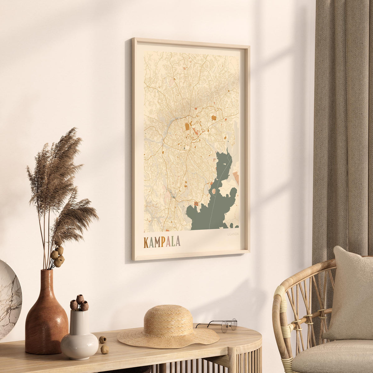 kampala, uganda map poster - image 2