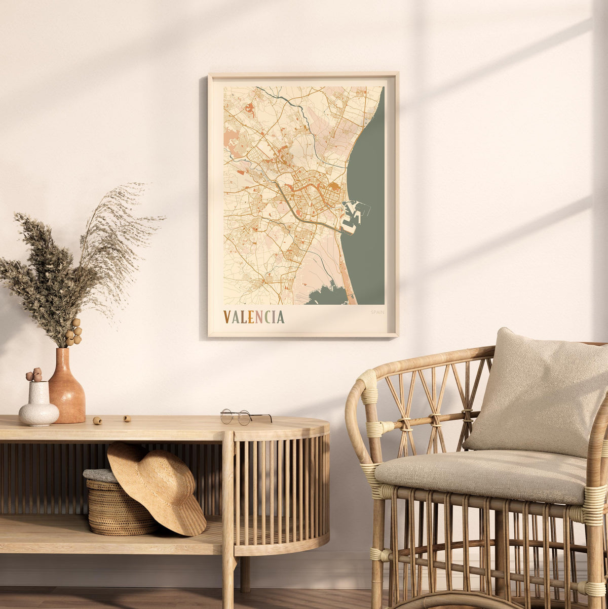 valencia spain map poster - image 3