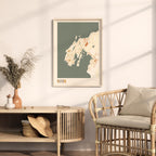 nuuk greenland map poster - image 3