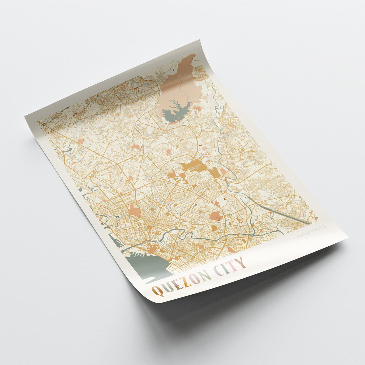 quezon city, philippines map poster - image 4