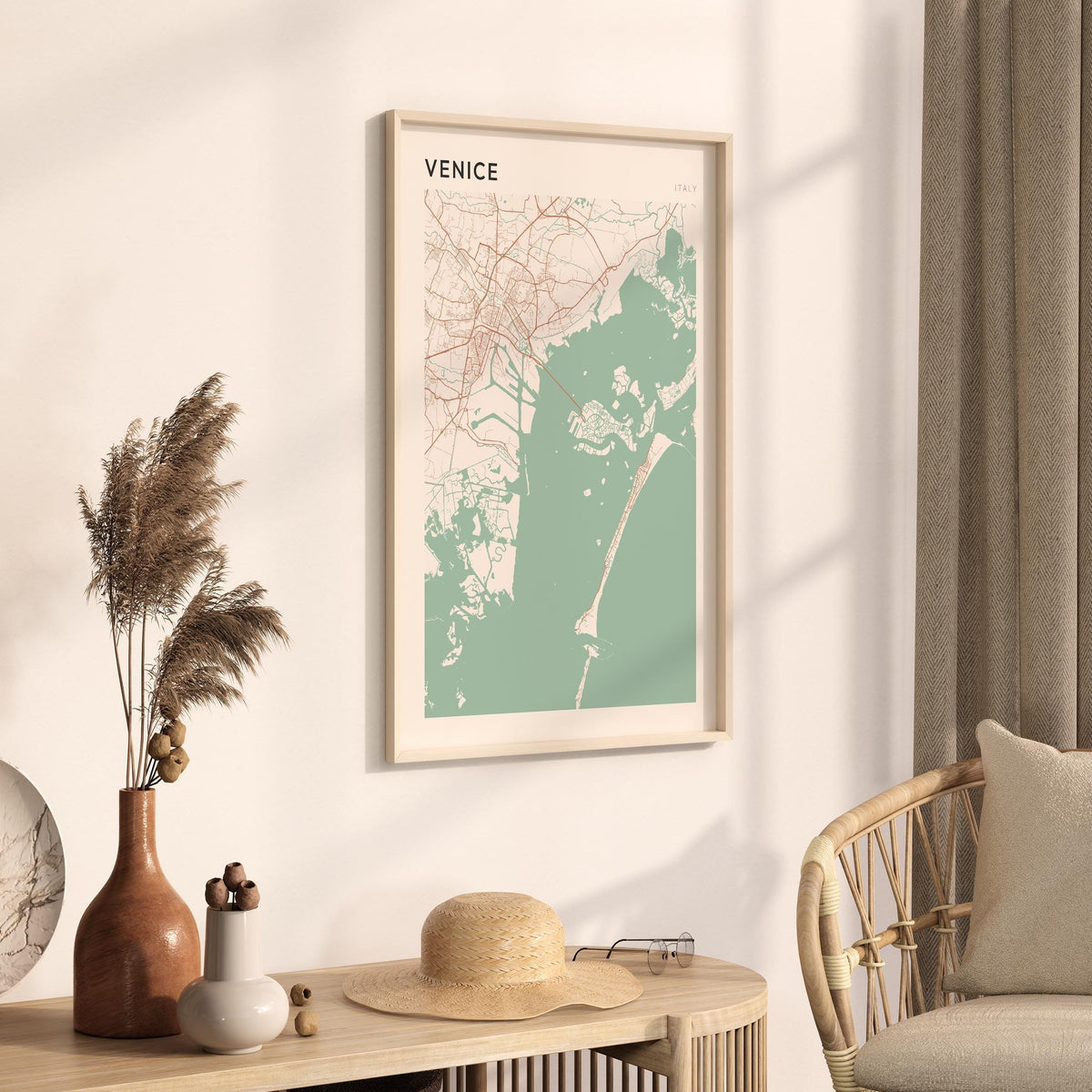 venice italy map poster - image 2