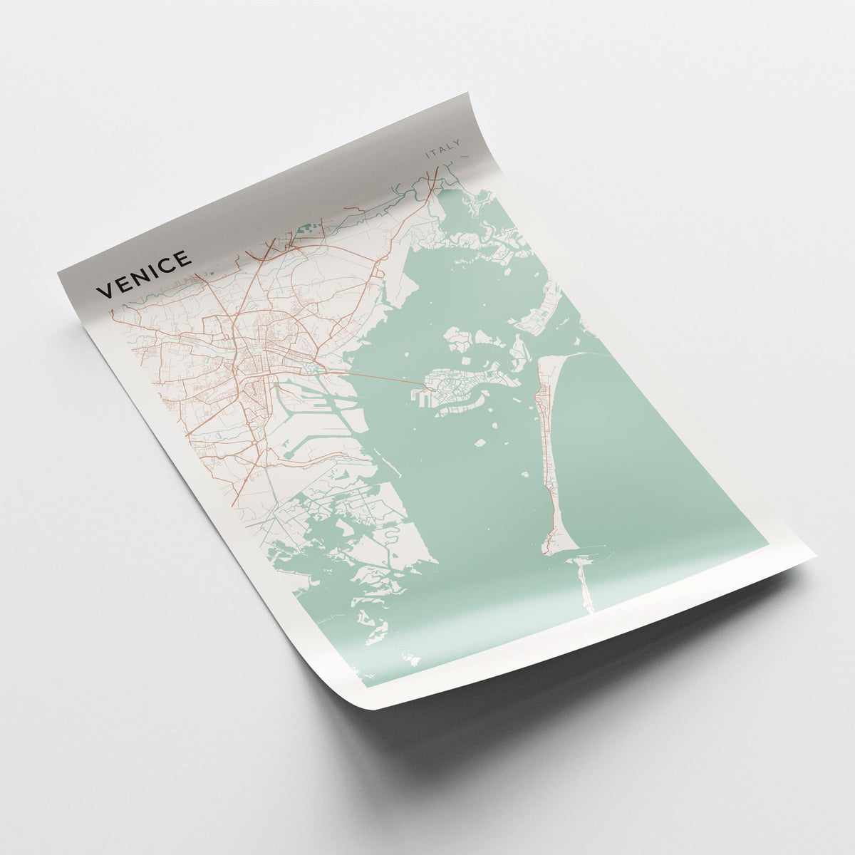 venice italy map poster - image 4