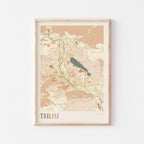 tbilisi, georgia map poster - image 1