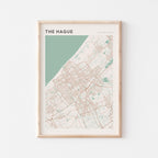 the hague netherlands map poster - image 1
