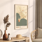 hakodate, japan map poster - image 2
