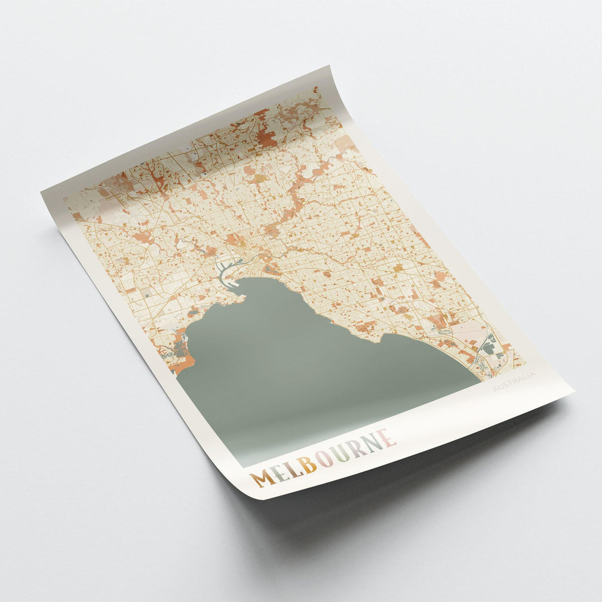 melbourne, australia map poster - image 3