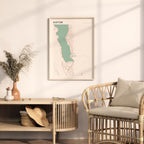 kotor montenegro map poster - image 3