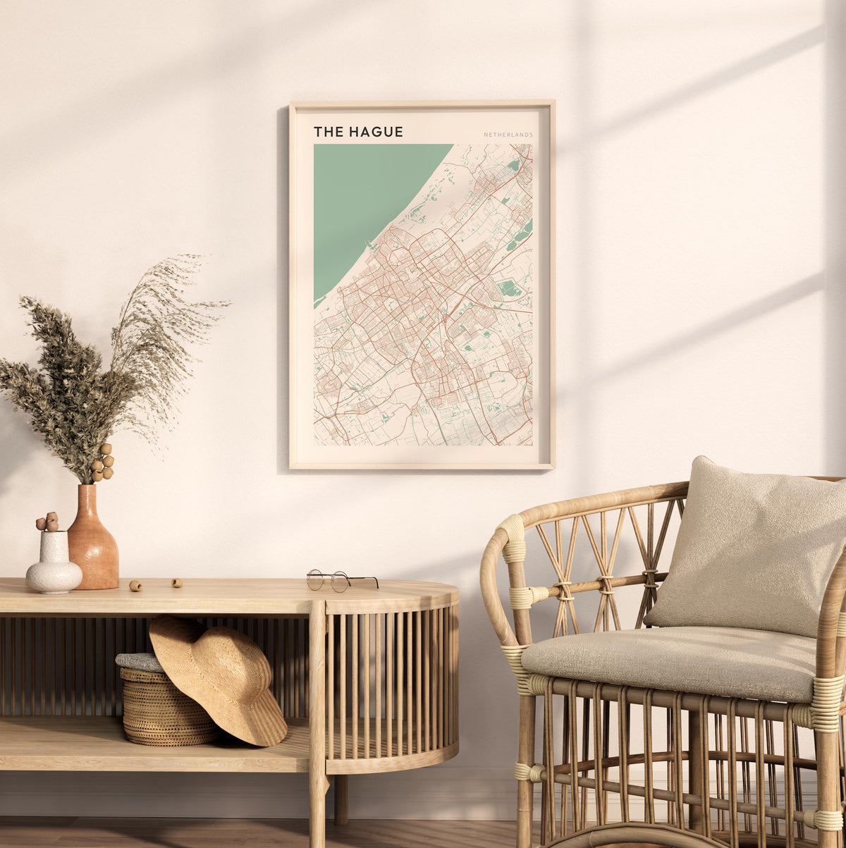 the hague netherlands map poster - image 3