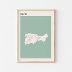 capri italy map poster - image 1