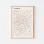 tashkent, uzbekistan map poster - image 1