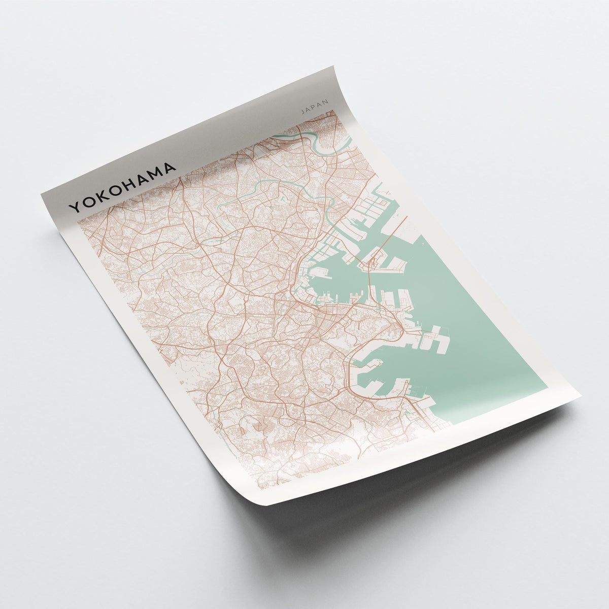 yokohama, japan map poster - image 4