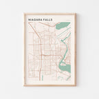 niagara falls, ontario map poster - image 1