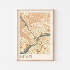 gatineau, quebec map poster - image 1