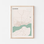 dundee, united kingdom map poster - image 1