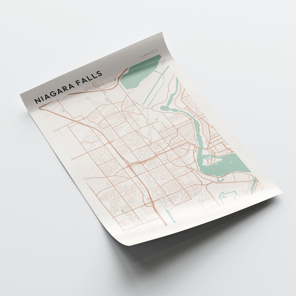 niagara falls, ontario map poster - image 3