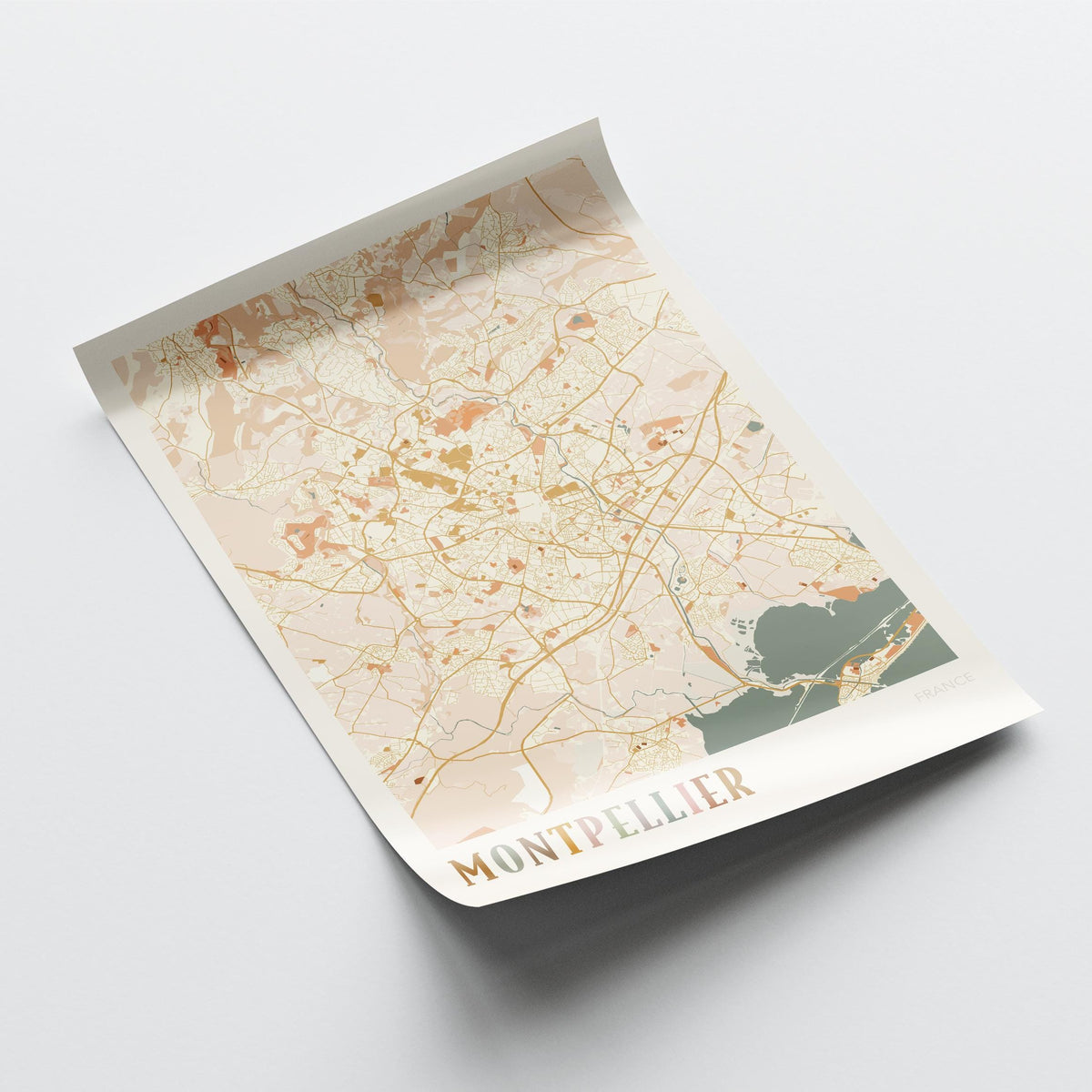 montpellier france map poster - image 4