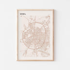 erbil, iraq map poster - image 1