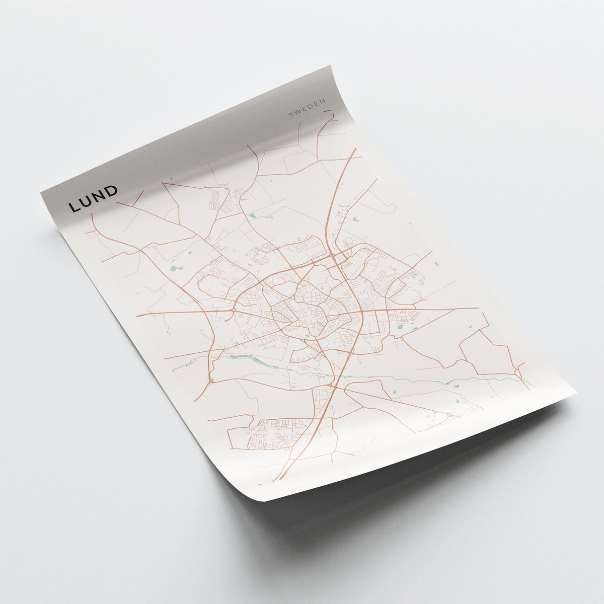 lund sweden map poster - image 4