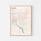 dieppe, new brunswick map poster - image 1