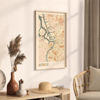 antwerp belgium map poster - image 2