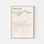 abbotsford, british columbia map poster - image 1