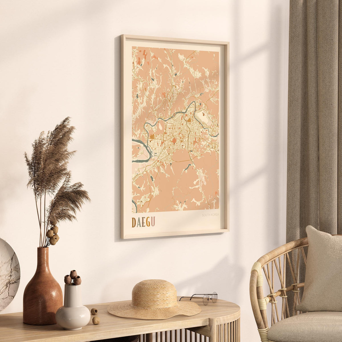 daegu, south korea map poster - image 2