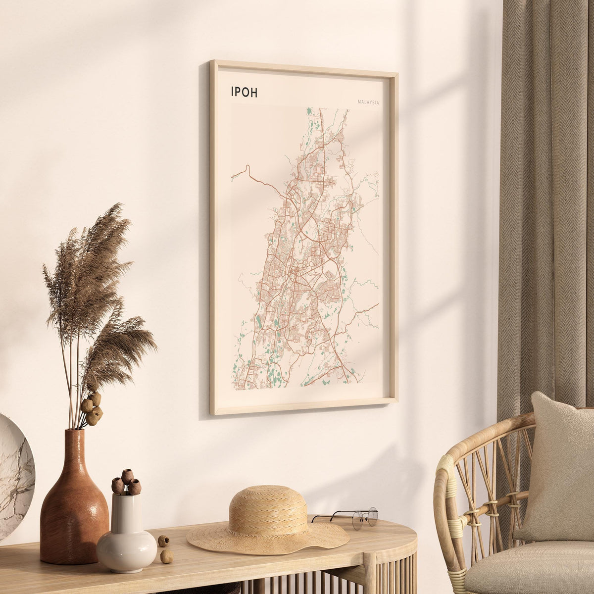 ipoh, malaysia map poster - image 2