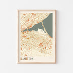 hamilton, ontario map poster - image 1
