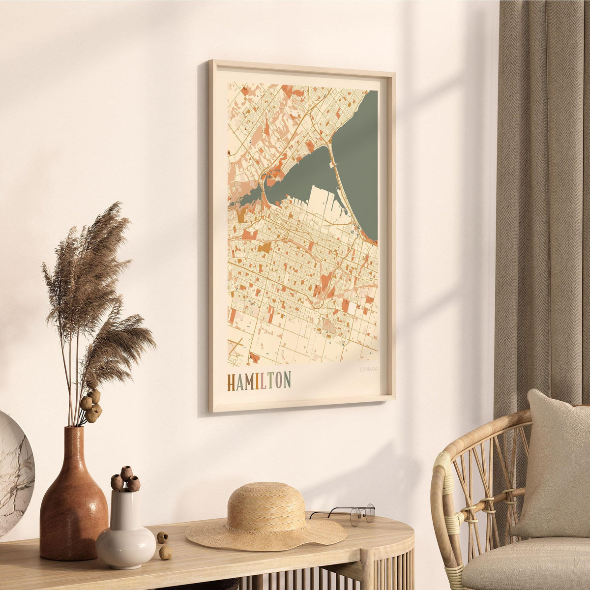 hamilton, ontario map poster - image 2