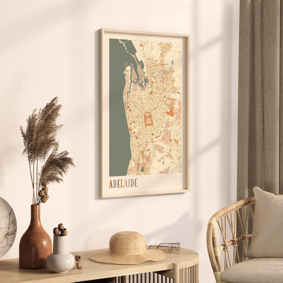 adelaide, australia map poster - image 2