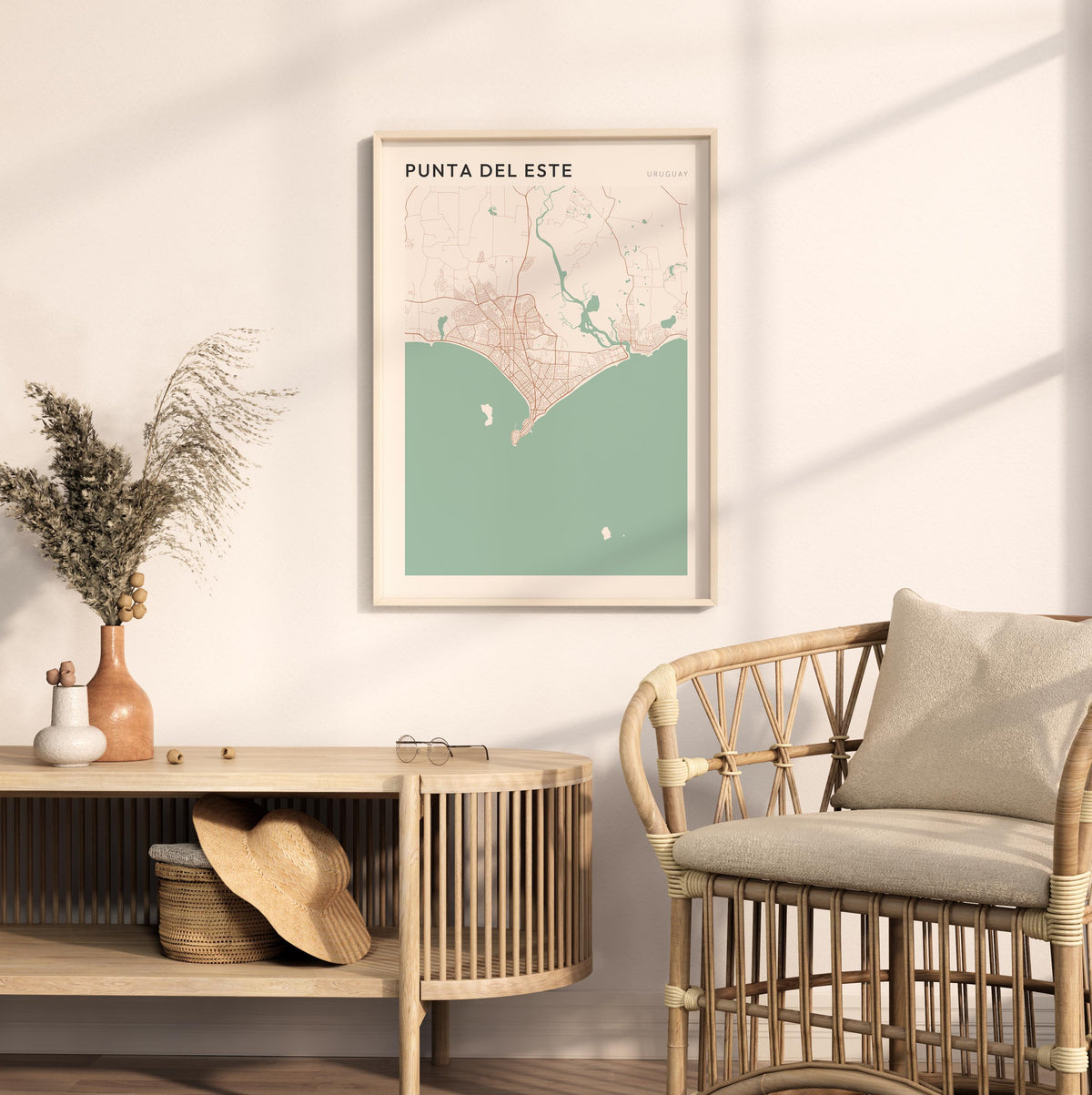 punta del este, uruguay map poster - image 3