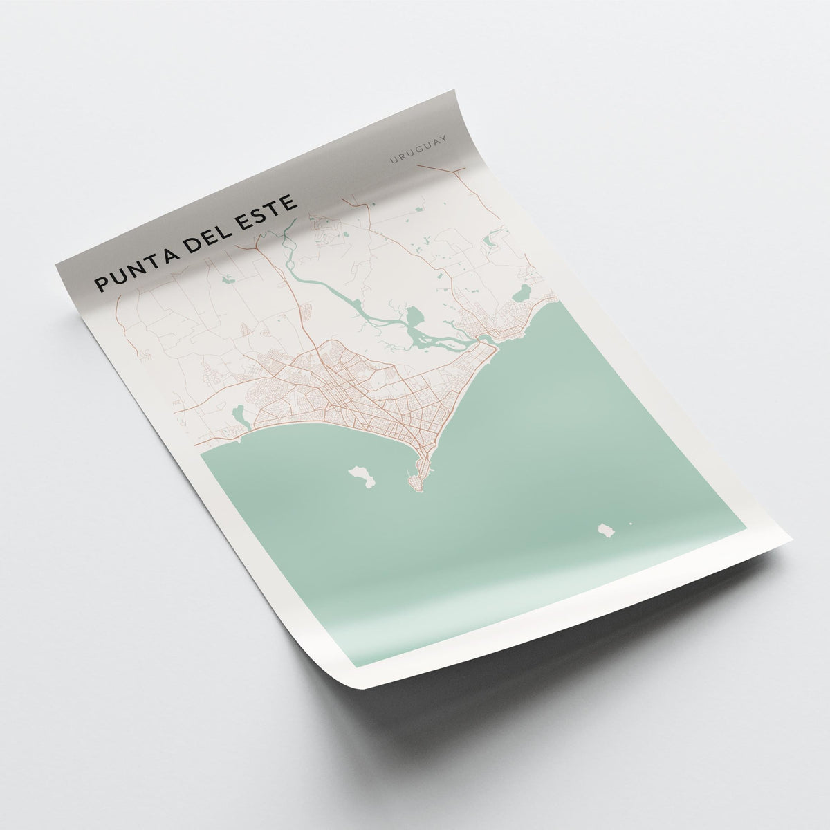 punta del este, uruguay map poster - image 4
