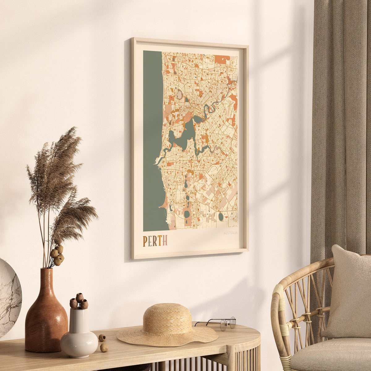 perth, australia map poster - image 2