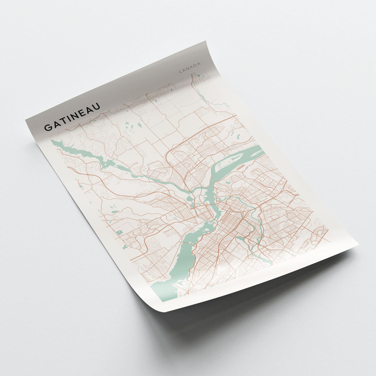 gatineau, quebec map poster - image 3