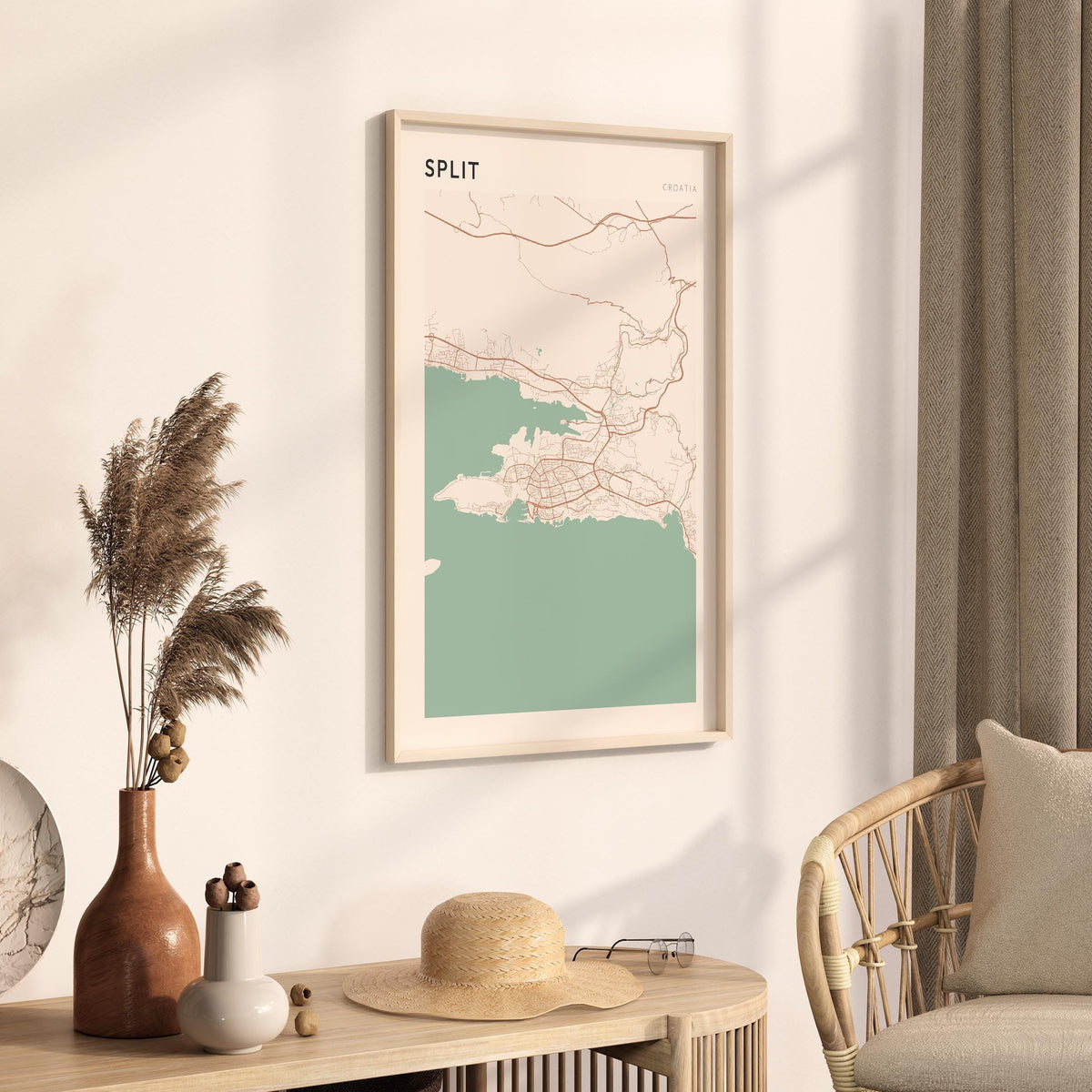 split croatia map poster - image 3