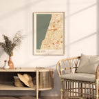 tel aviv, israel map poster - image 3