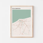 kolobrzeg poland map poster - image 1