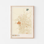 mendoza, argentina map poster - image 1
