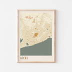 accra, ghana map poster - image 1