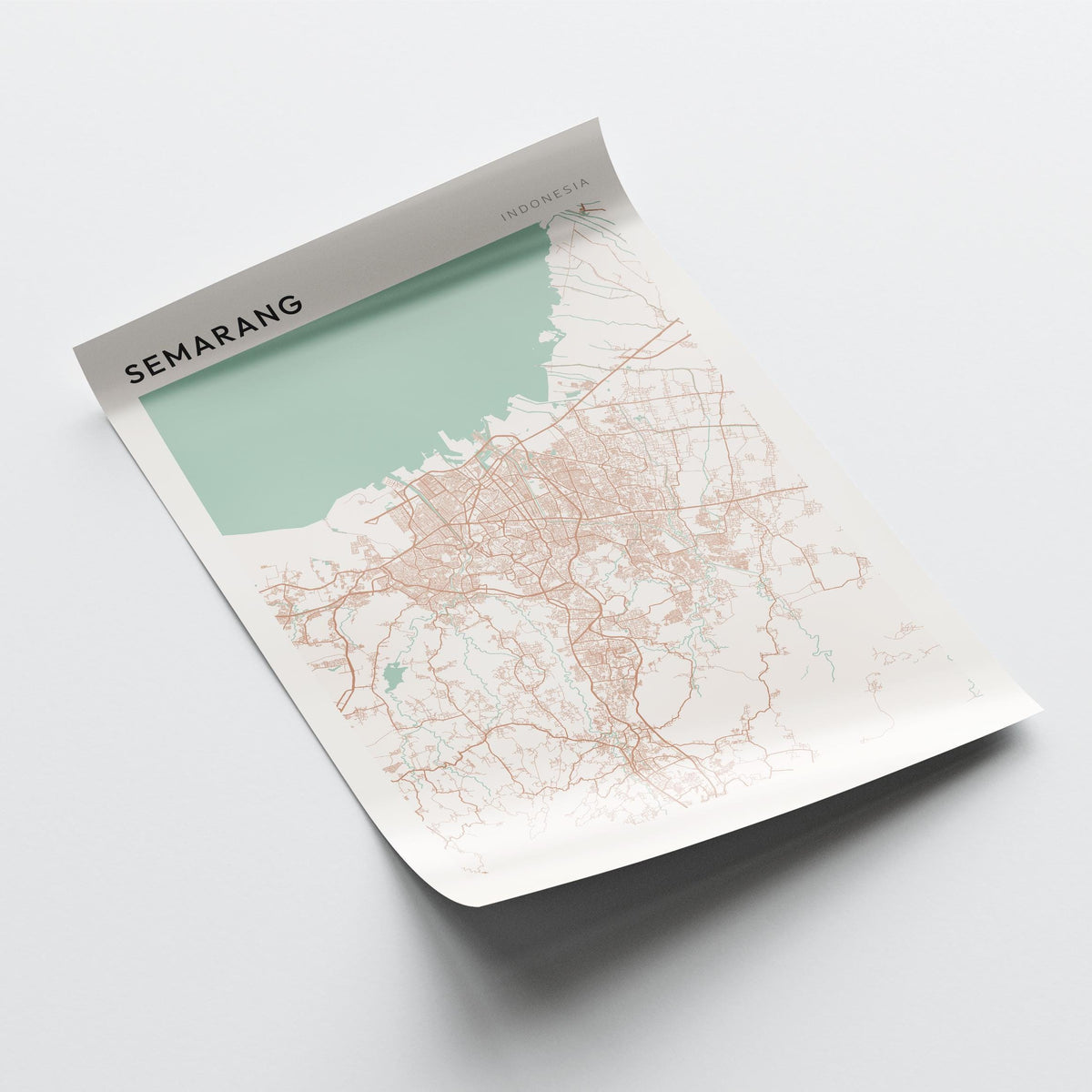semarang, indonesia map poster - image 4