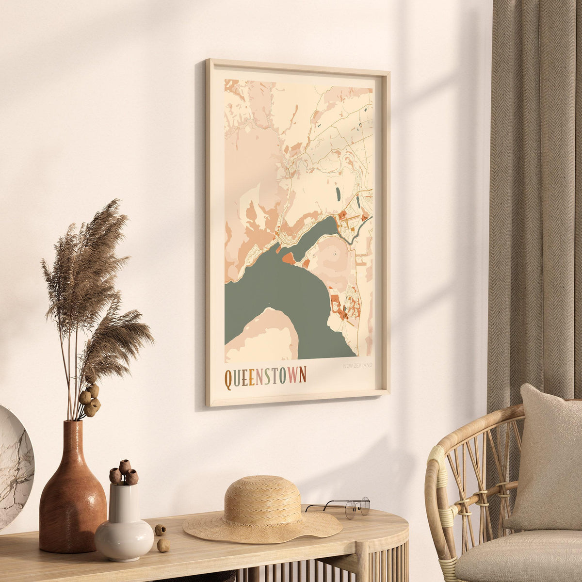 queenstown, new zealand map poster - image 3