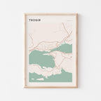 trogir croatia map poster - image 1