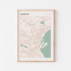 aarhus denmark map poster - image 1