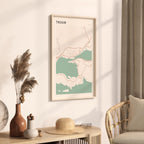 trogir croatia map poster - image 2