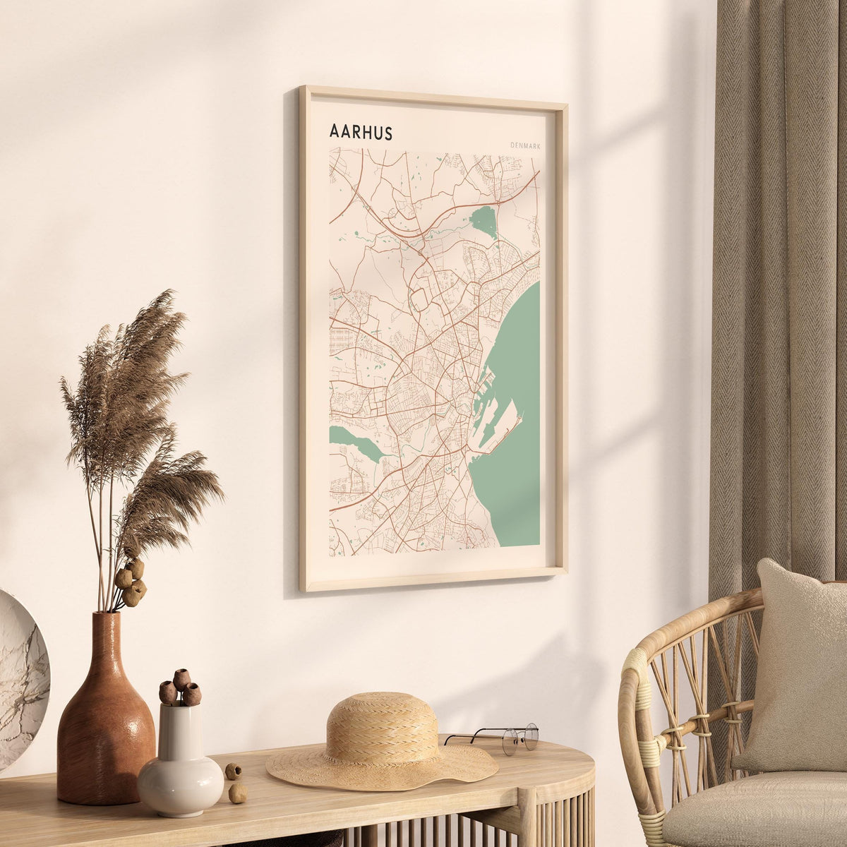 aarhus denmark map poster - image 2