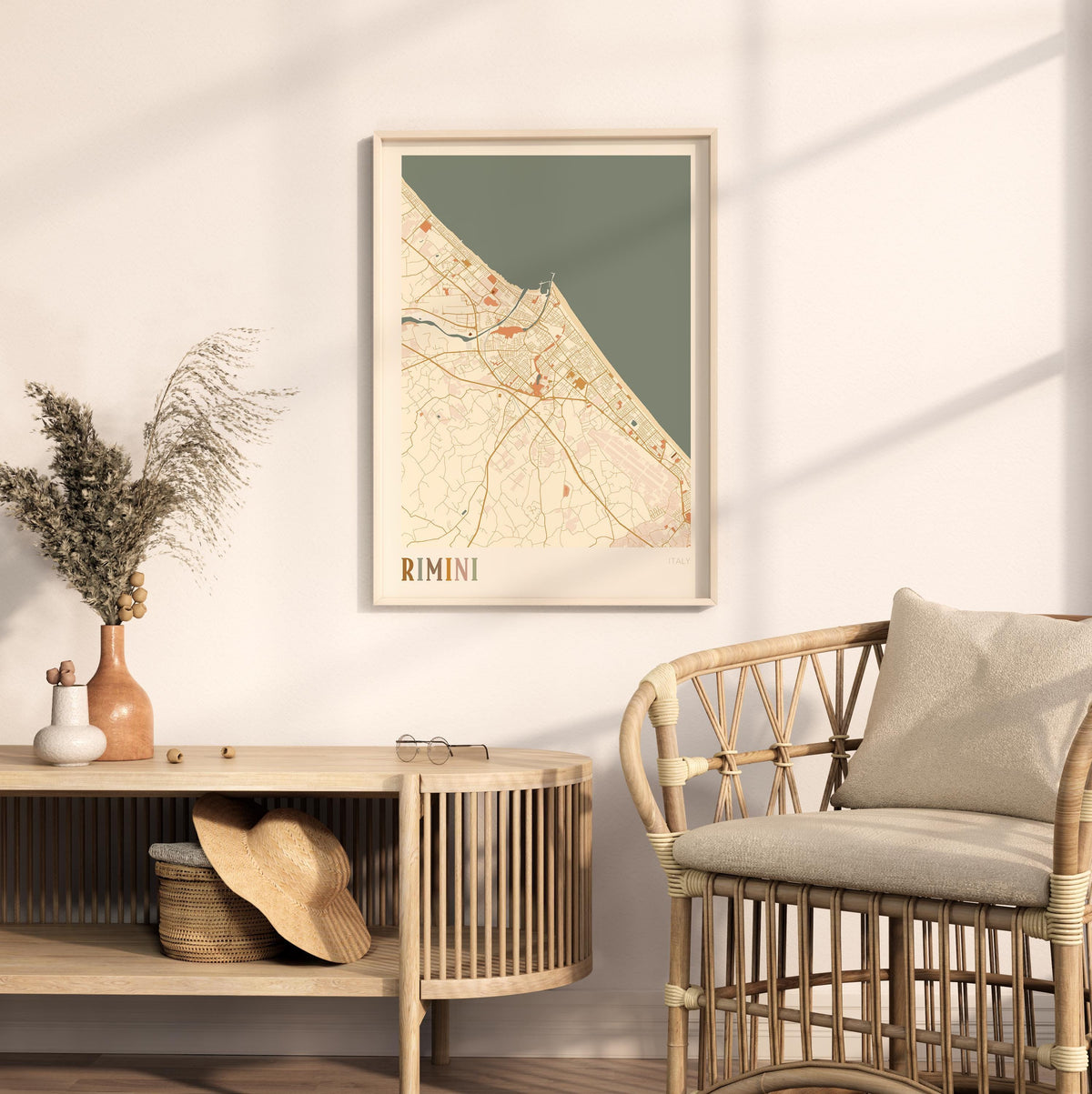 rimini italy map poster - image 3