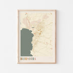 bujumbura, burundi map poster - image 1