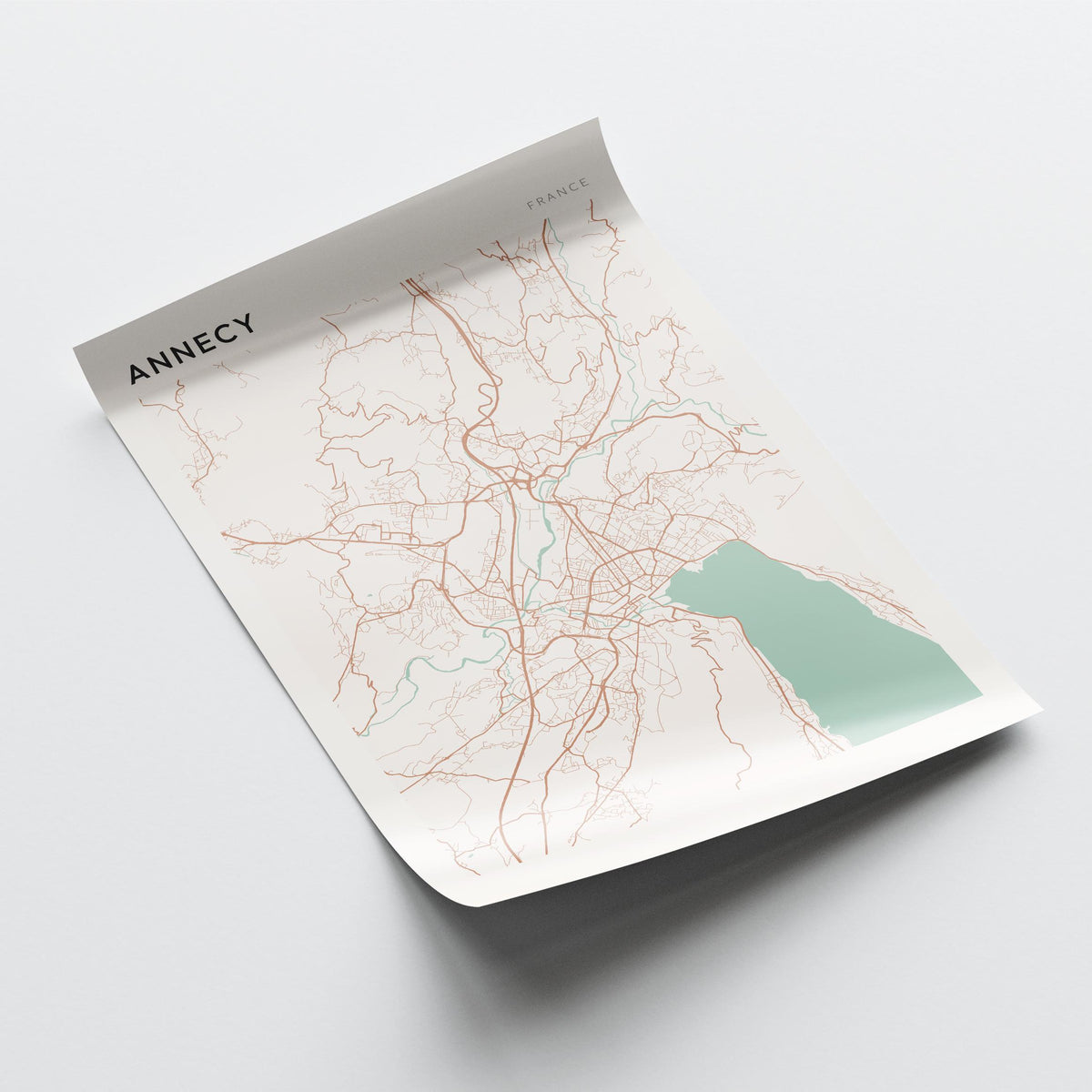 annecy france map poster - image 4